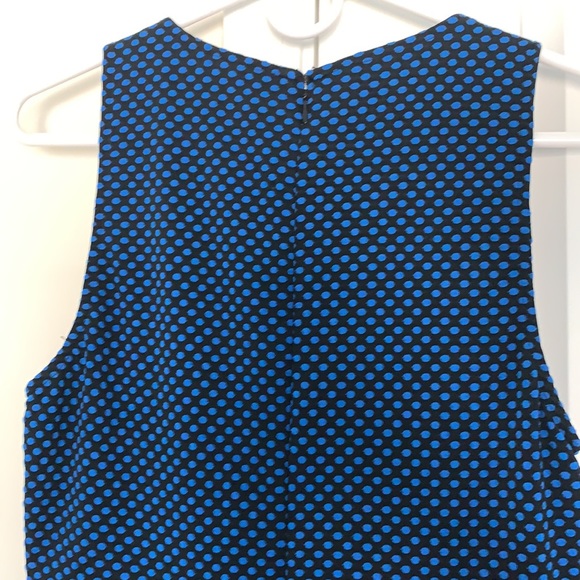 41 Hawthorne Dress Geometric Dots Black Blue Stitch Fix Lined - Picture 3 of 8